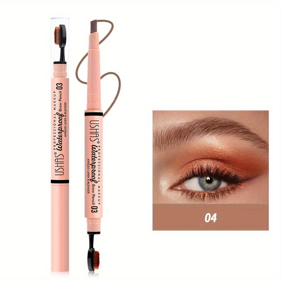 2-in-1 Eyebrow Pencil Brush