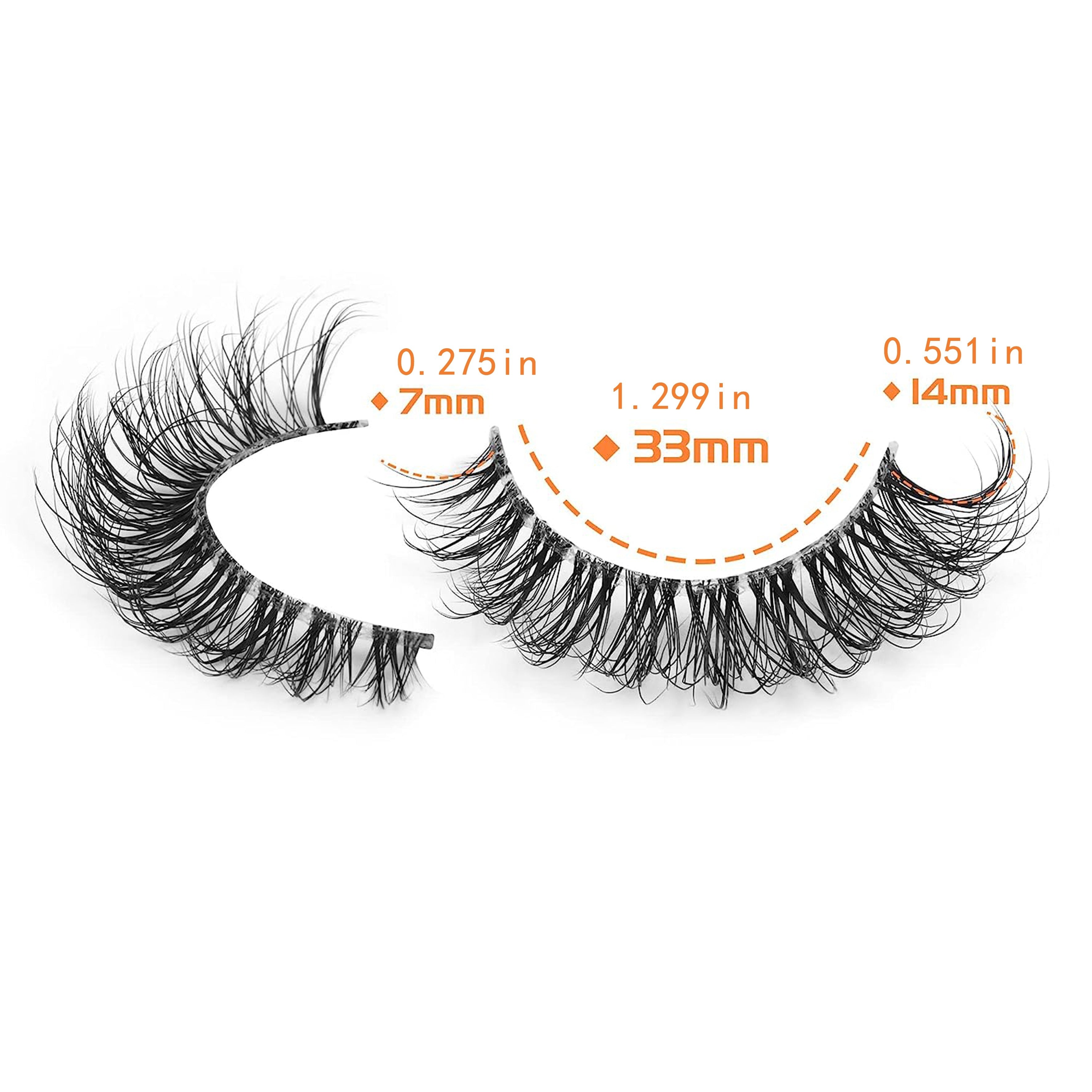 7 Pairs Mink Eyelashes