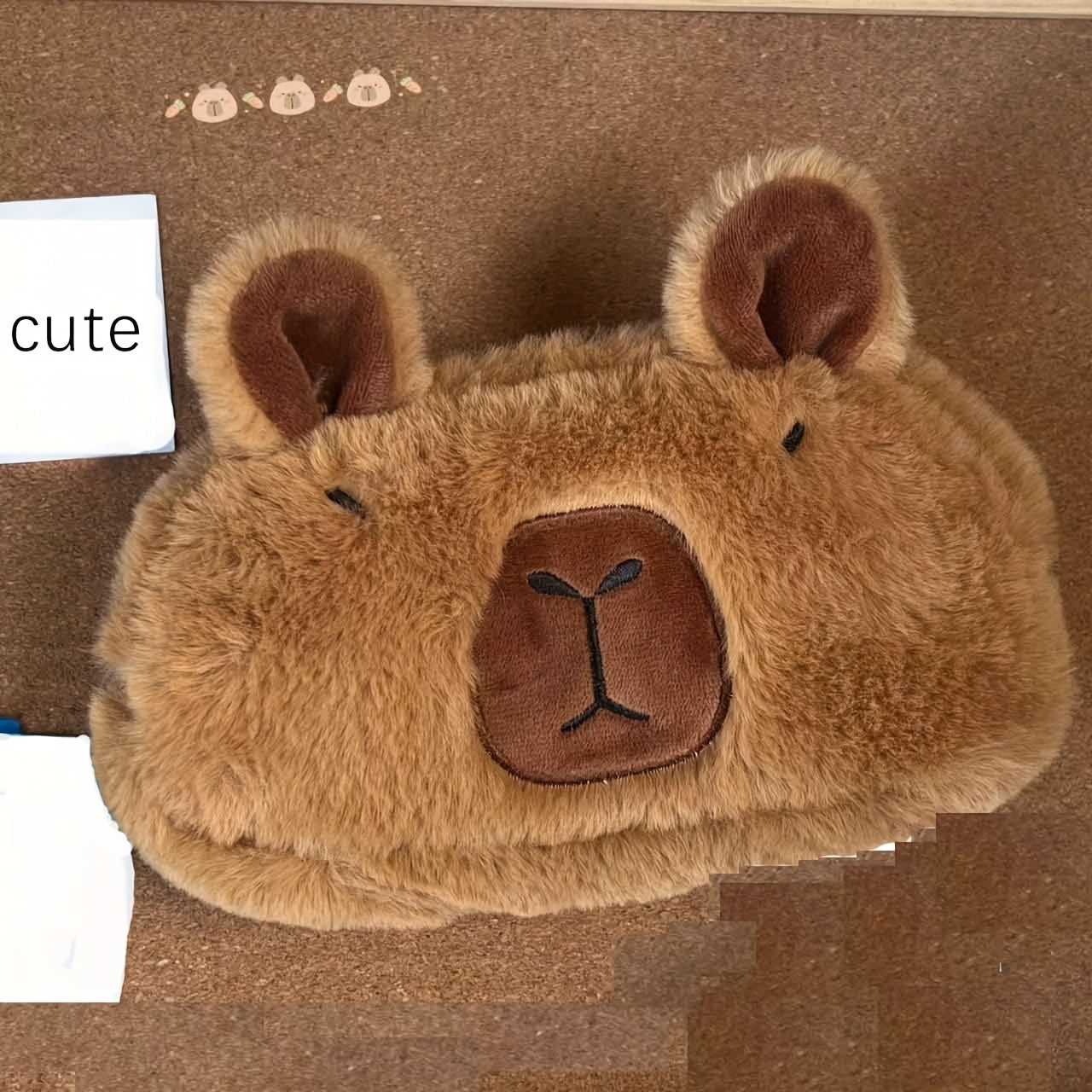 Capybara Plush Storage Bag