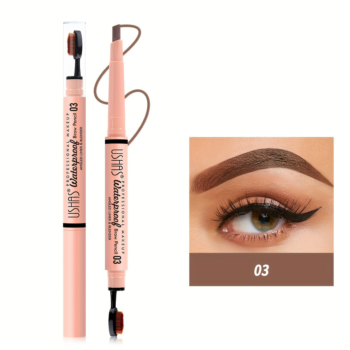 2-in-1 Eyebrow Pencil Brush