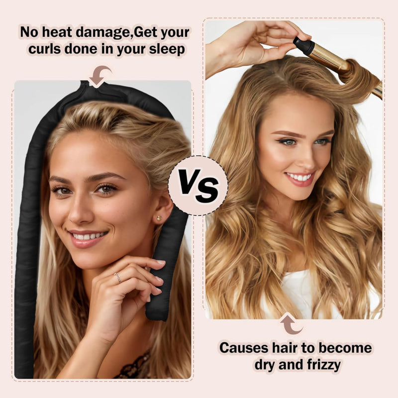 Overnight Heatless Hair Curler Kit