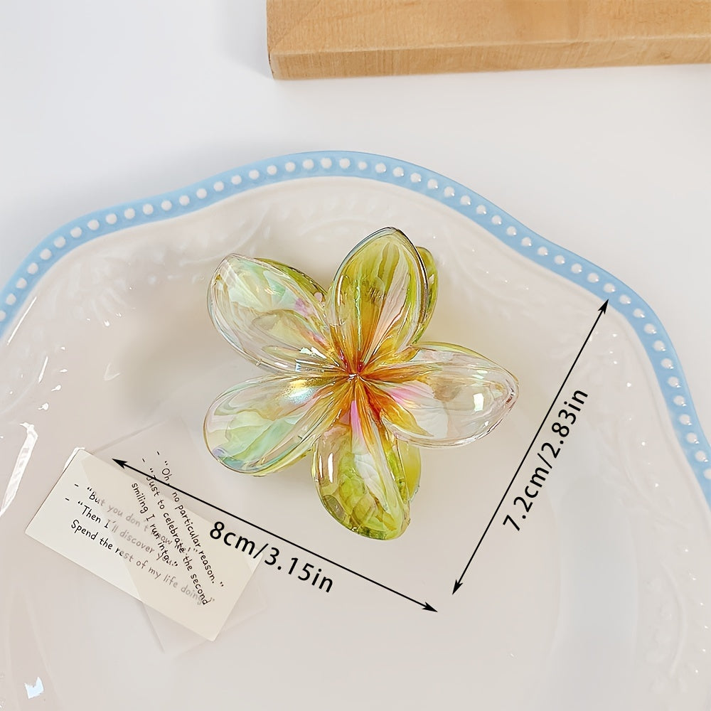 Elegant Flower Hair Claw Clip