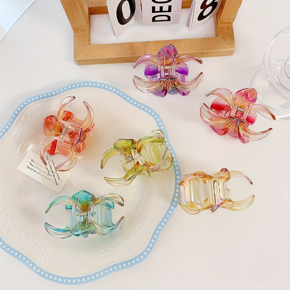 Elegant Flower Hair Claw Clip