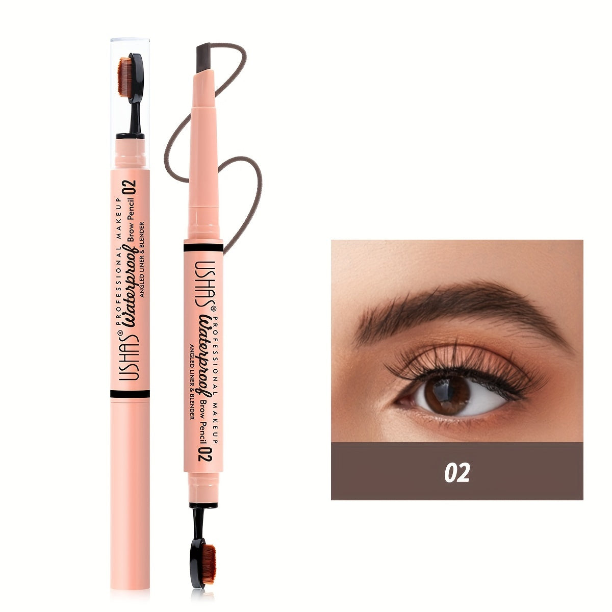 2-in-1 Eyebrow Pencil Brush