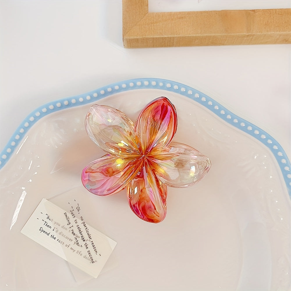 Elegant Flower Hair Claw Clip