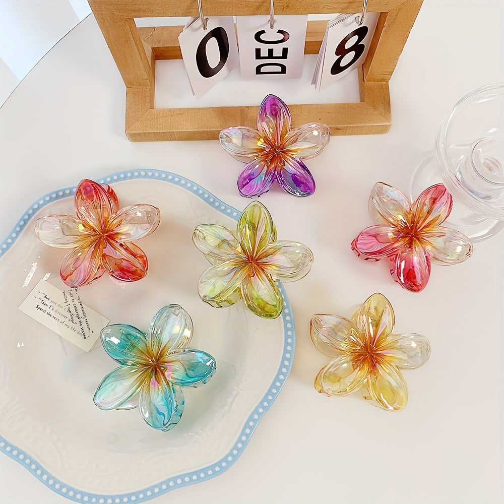 Elegant Flower Hair Claw Clip