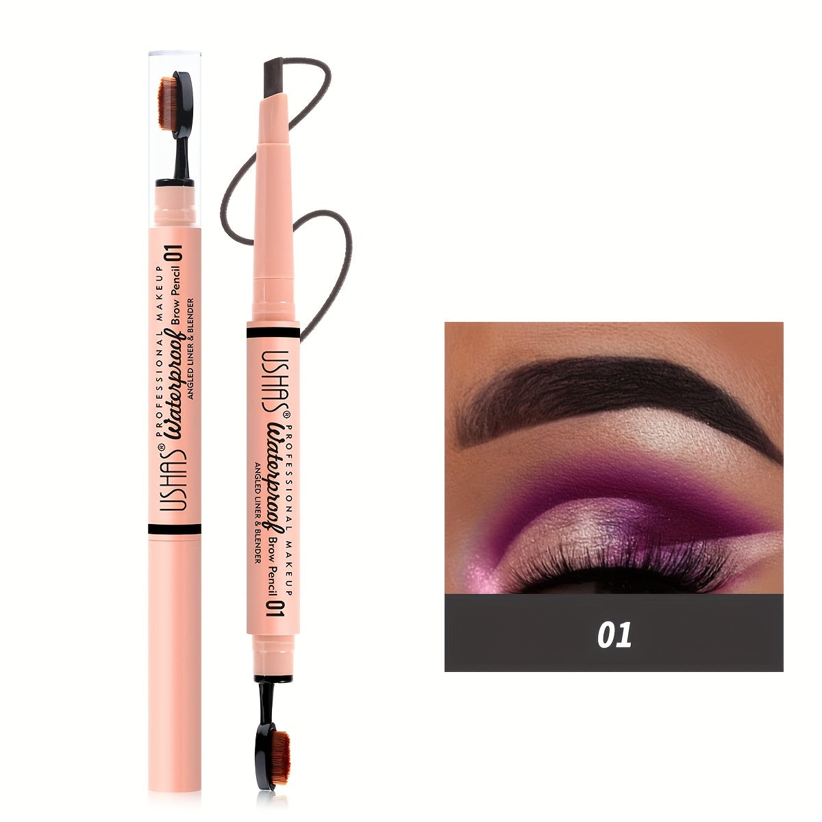 2-in-1 Eyebrow Pencil Brush