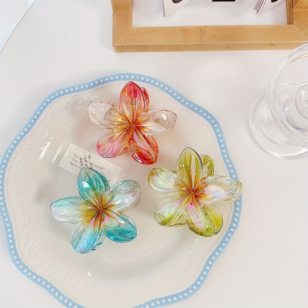 Elegant Flower Hair Claw Clip