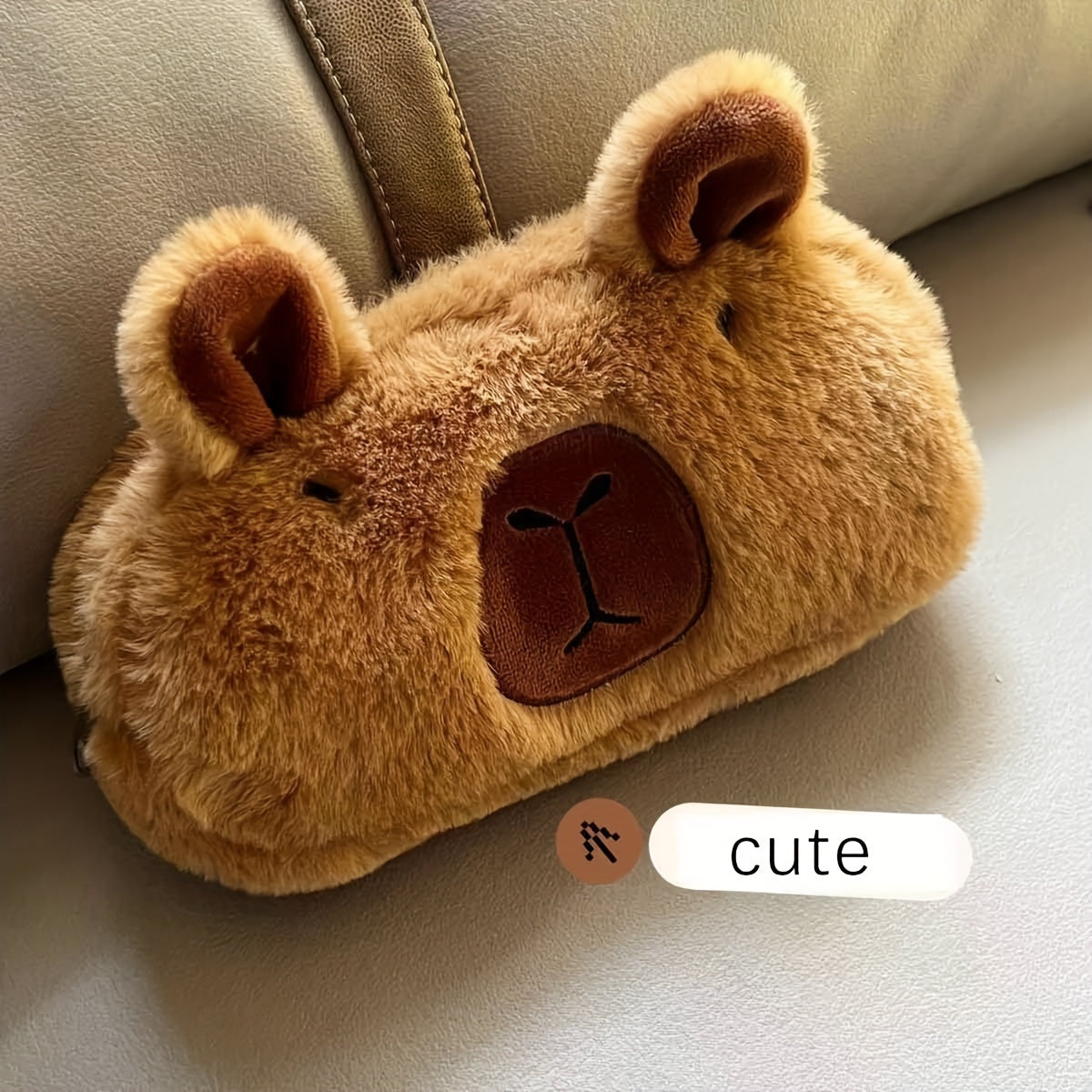Capybara Plush Storage Bag