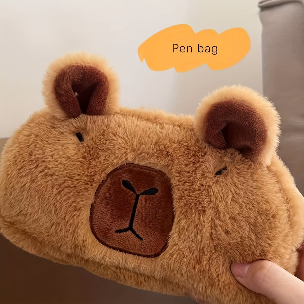 Capybara Plush Storage Bag